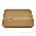 New wooden food serving platter made by beech wood